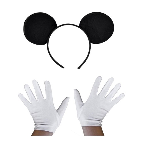 Siyah%20Mickey%20Mouse%20Tacı%20ve%20Beyaz%20Eldiven%20Seti