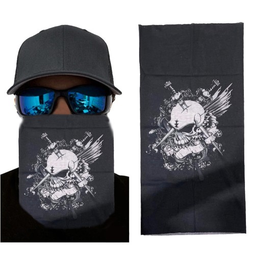 Siyah%20Beyaz%20Kafatası%20Baskılı%20Buff%20Bandana%2025x48%20cm