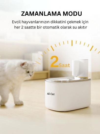 Akıllı%20Sensörlü%20Kedi%20Köpek%20Su%20Pınarı%20Metal%20Siyah