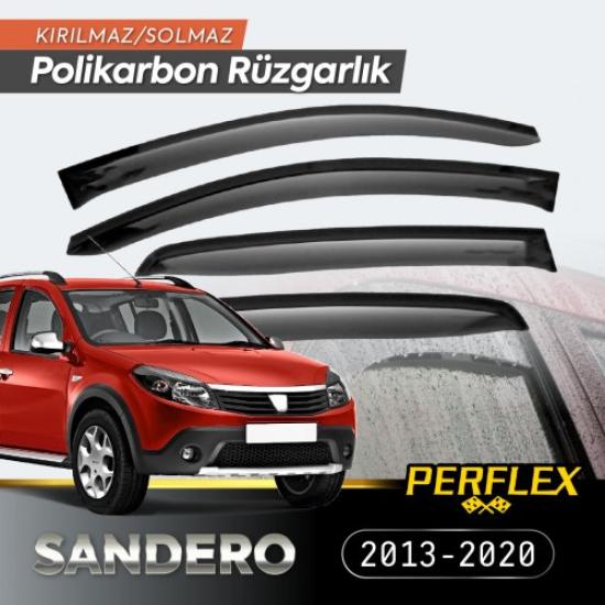 Dacia Sandero 2013-2020 Cam Rüzgarlığı V2 Düz