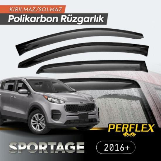 KIA Sportage 2016+ Cam Rüzgarlığı V2 Düz