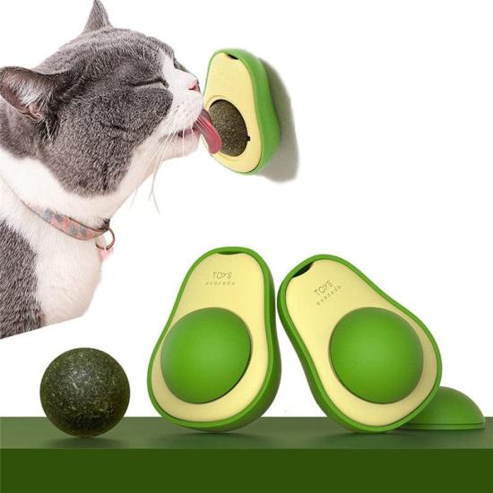 Toptan Avokado Tasarımlı Kedi Yalama Topu